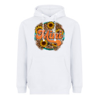 White mini western Heavyweight Hoodie - RacoonDesign