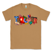 Toasted Coconut American teacher Classic Tee - texasbilliewilder