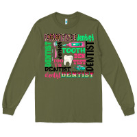 Army Green dentist tooth Long Sleeve Tee - texasbilliewilder