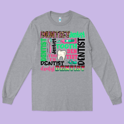 Long Sleeve Tee dentist tooth