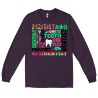 Plum dentist tooth Long Sleeve Tee - texasbilliewilder