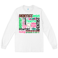 White dentist tooth Long Sleeve Tee - texasbilliewilder