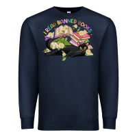 Navy i read banned books Premium Sweatshirt - Artiststas
