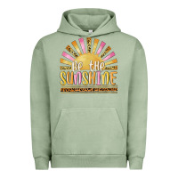 Pigment Oil Green be the sunshine Urban Hoodie - MaliasSmallBusiness