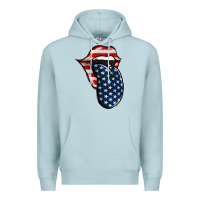 Blue Mist America 4th Of July Tongue Premium Hoodie - Jasminsmagicworld