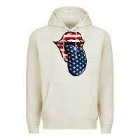 Oatmeal Heather America 4th Of July Tongue Premium Hoodie - Jasminsmagicworld