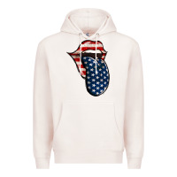 Pale Pink America 4th Of July Tongue Premium Hoodie - Jasminsmagicworld