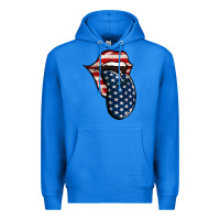 True Royal America 4th Of July Tongue Premium Hoodie - Jasminsmagicworld