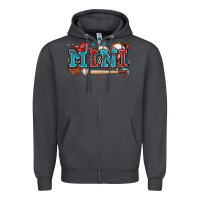 Smoke mini baseball Zipper Hoodie - Zillion Design Studio