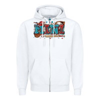 White mini baseball Zipper Hoodie - Zillion Design Studio