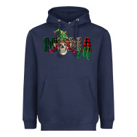 Navy Mama elf skull Heavyweight Hoodie - FaDigitalArtStudio