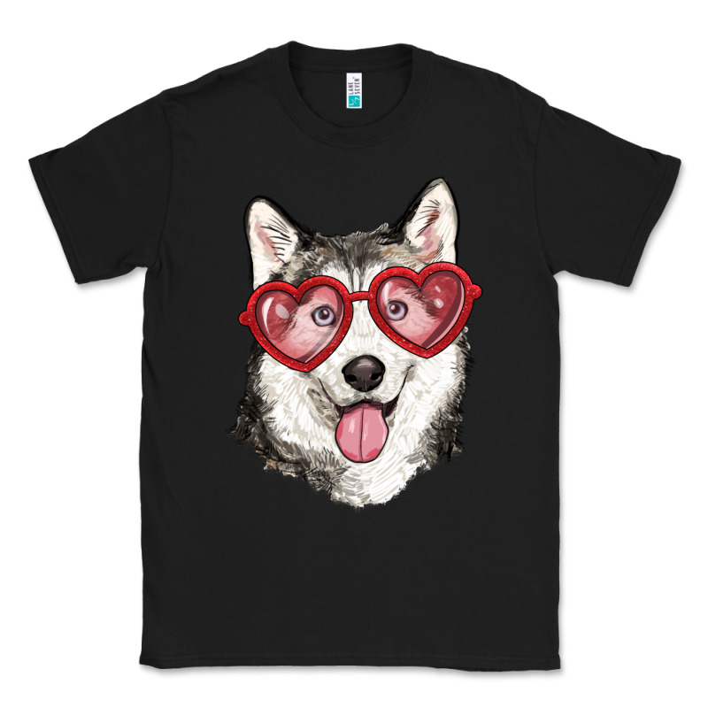 Husky With Love Glasses Classic Tee by RanaPortraitStore | Teevron
