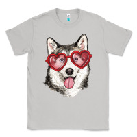 Moon Dust husky with love glasses Classic Tee - RanaPortraitStore