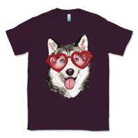 Plum husky with love glasses Classic Tee - RanaPortraitStore