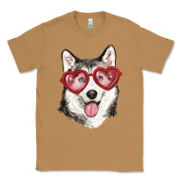 Toasted Coconut husky with love glasses Classic Tee - RanaPortraitStore