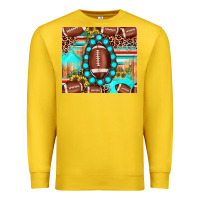 Lemon football leopard turquoise gemstone sunflower Premium Sweatshirt - JahusDesignShop