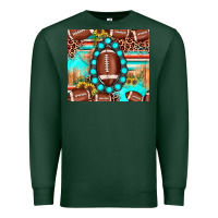 Sports Green football leopard turquoise gemstone sunflower Premium Sweatshirt - JahusDesignShop