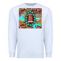 White football leopard turquoise gemstone sunflower Premium Sweatshirt - JahusDesignShop