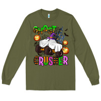 Army Green ghost crusher Long Sleeve Tee - AdoDesignShop