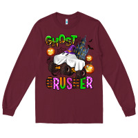 Burgundy ghost crusher Long Sleeve Tee - AdoDesignShop