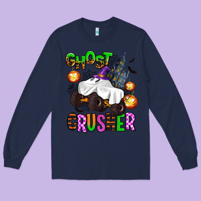 Ghost Crusher Long Sleeve Tee Designed By Adodesignshop