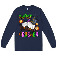 Navy ghost crusher Long Sleeve Tee - AdoDesignShop