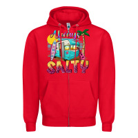 Red always salty with caravan Zipper Hoodie - texasbilliewilder