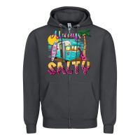 Smoke always salty with caravan Zipper Hoodie - texasbilliewilder