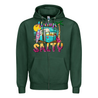 Sports Green always salty with caravan Zipper Hoodie - texasbilliewilder