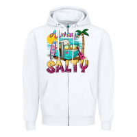 White always salty with caravan Zipper Hoodie - texasbilliewilder