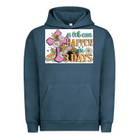 Pigment Midnight Navy a lot can happen in 3 days Urban Hoodie - MaliasSmallBusiness