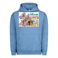Pigment Pebble Blue a lot can happen in 3 days Urban Hoodie - MaliasSmallBusiness