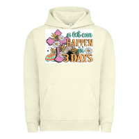 Pigment Pistachio a lot can happen in 3 days Urban Hoodie - MaliasSmallBusiness