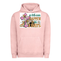 Pigment Salmon a lot can happen in 3 days Urban Hoodie - MaliasSmallBusiness