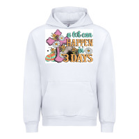 White a lot can happen in 3 days Urban Hoodie - MaliasSmallBusiness