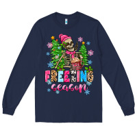 Navy freezing season skeleton Long Sleeve Tee - Zillion Design Studio