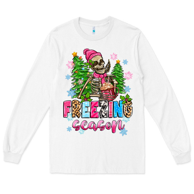 Freezing Season Skeleton Long Sleeve Tee by Zillion Design Studio | Teevron