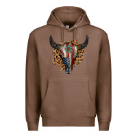 Chestnut American Bull Skull Premium Hoodie - Jasminsmagicworld
