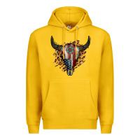 Lemon American Bull Skull Premium Hoodie - Jasminsmagicworld
