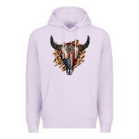 Lilac American Bull Skull Premium Hoodie - Jasminsmagicworld