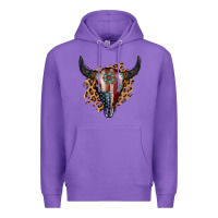 Purple American Bull Skull Premium Hoodie - Jasminsmagicworld