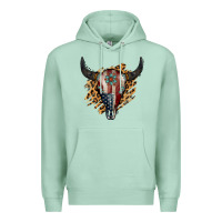 Seafoam American Bull Skull Premium Hoodie - Jasminsmagicworld