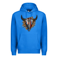 True Royal American Bull Skull Premium Hoodie - Jasminsmagicworld