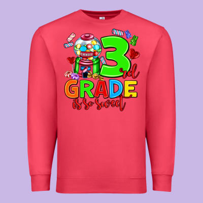 3 Rd Grade Is So Sweet Premium Sweatshirt Designed By Adodesignshop