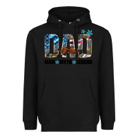 Black dad man myth legend Heavyweight Hoodie - HRA Design Shop