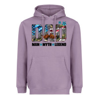 Lavender dad man myth legend Heavyweight Hoodie - HRA Design Shop