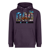 Plum dad man myth legend Heavyweight Hoodie - HRA Design Shop