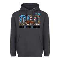 Smoke dad man myth legend Heavyweight Hoodie - HRA Design Shop