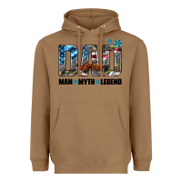 Toasted Coconut dad man myth legend Heavyweight Hoodie - HRA Design Shop