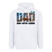 White dad man myth legend Heavyweight Hoodie - HRA Design Shop
